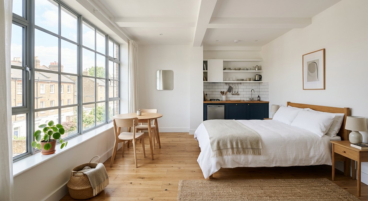 Bright Studio Flat, Shoreditch (2 nights min)
